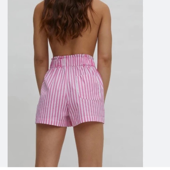 Maison Essentiele, Pink and White Stripe Cotton Boxer Shorts - Picture 10 of 10